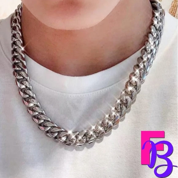 *NEW!* 15mm Heavy Miami Cuban Chain - Picture 1 of 8